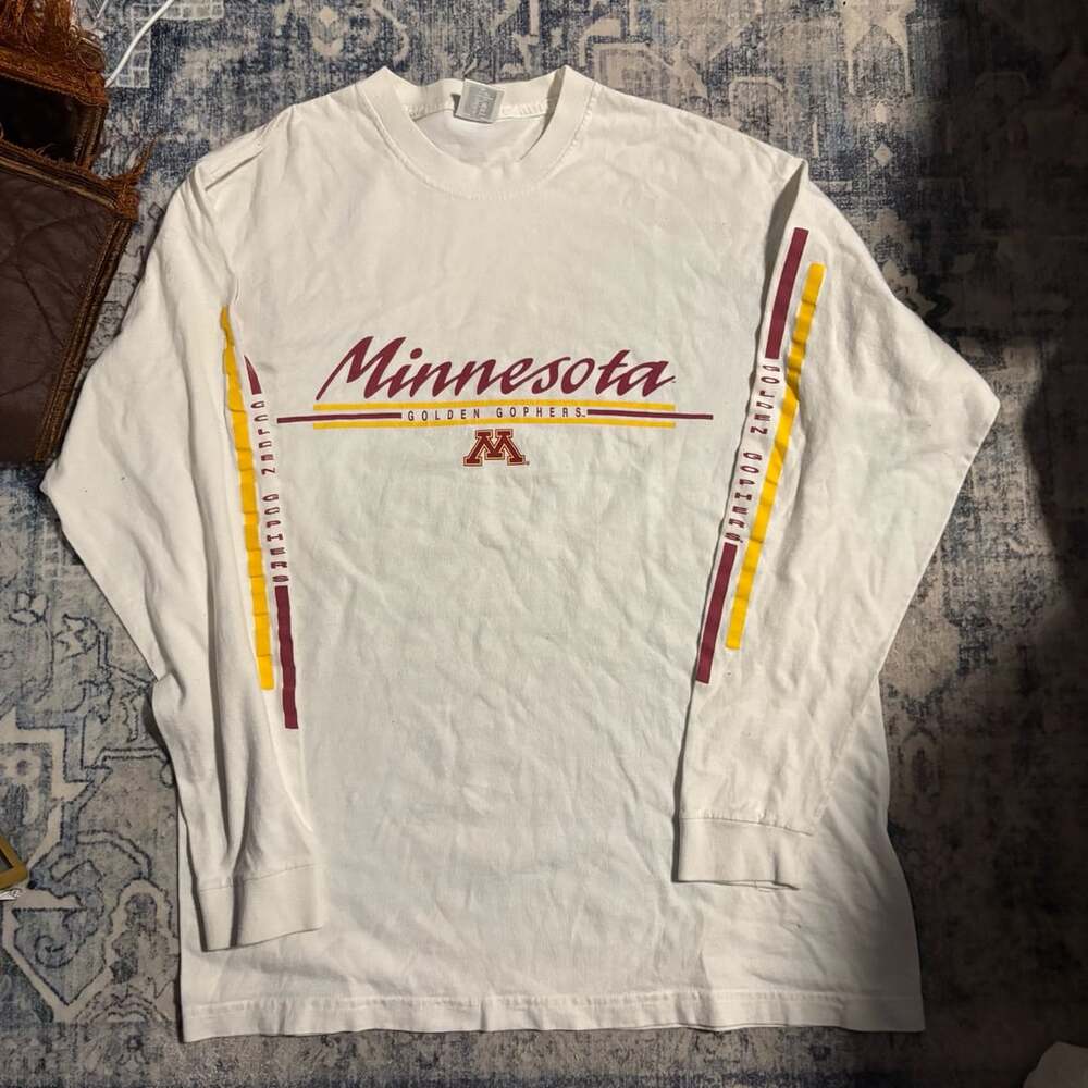 NCC Apparel Minnesota Golden Gophers Long Sleeve T-Shirt White Size L